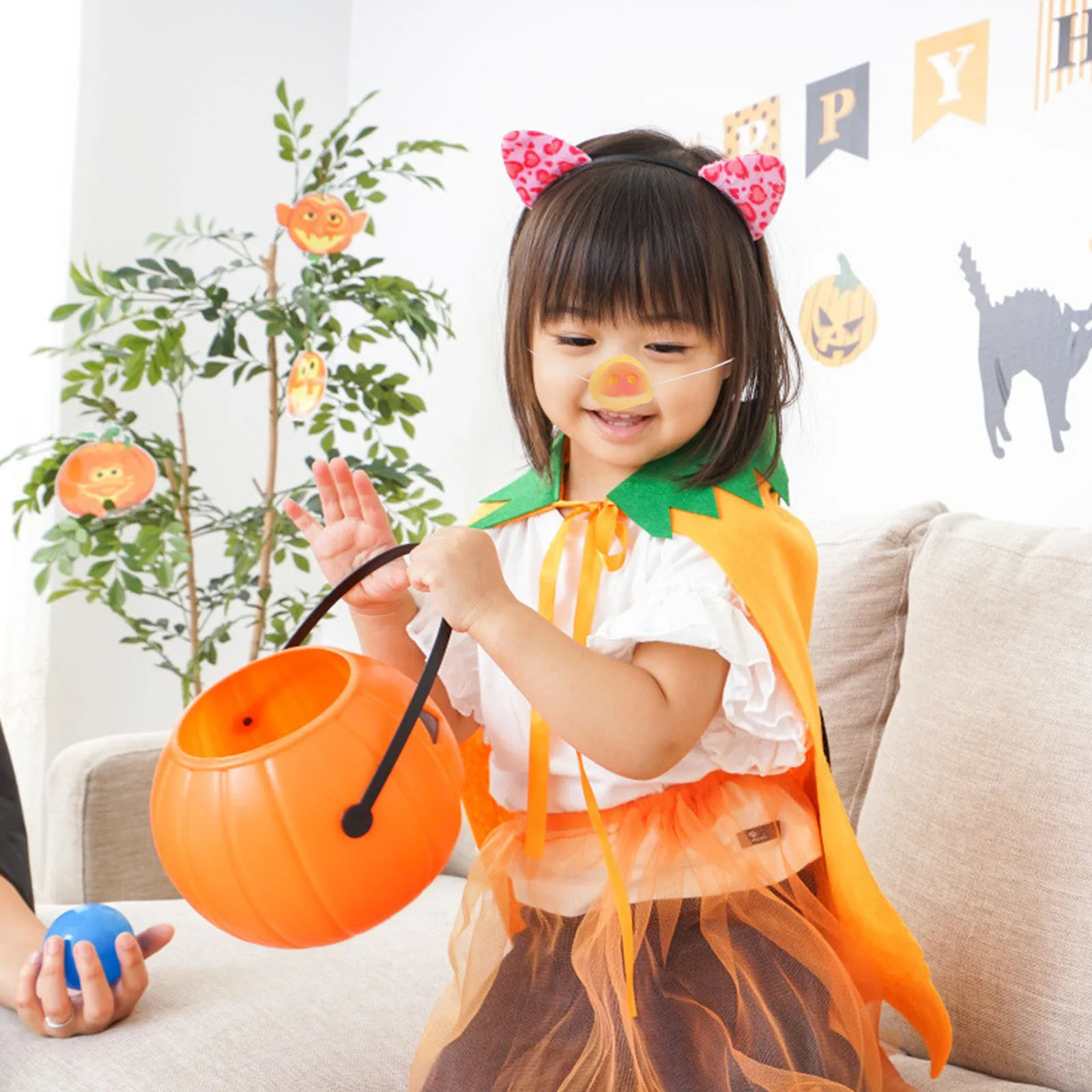 6 個のハロウィンマスク子供用動物マスク面白い鼻子供パーティーコスチュームアクセサリー