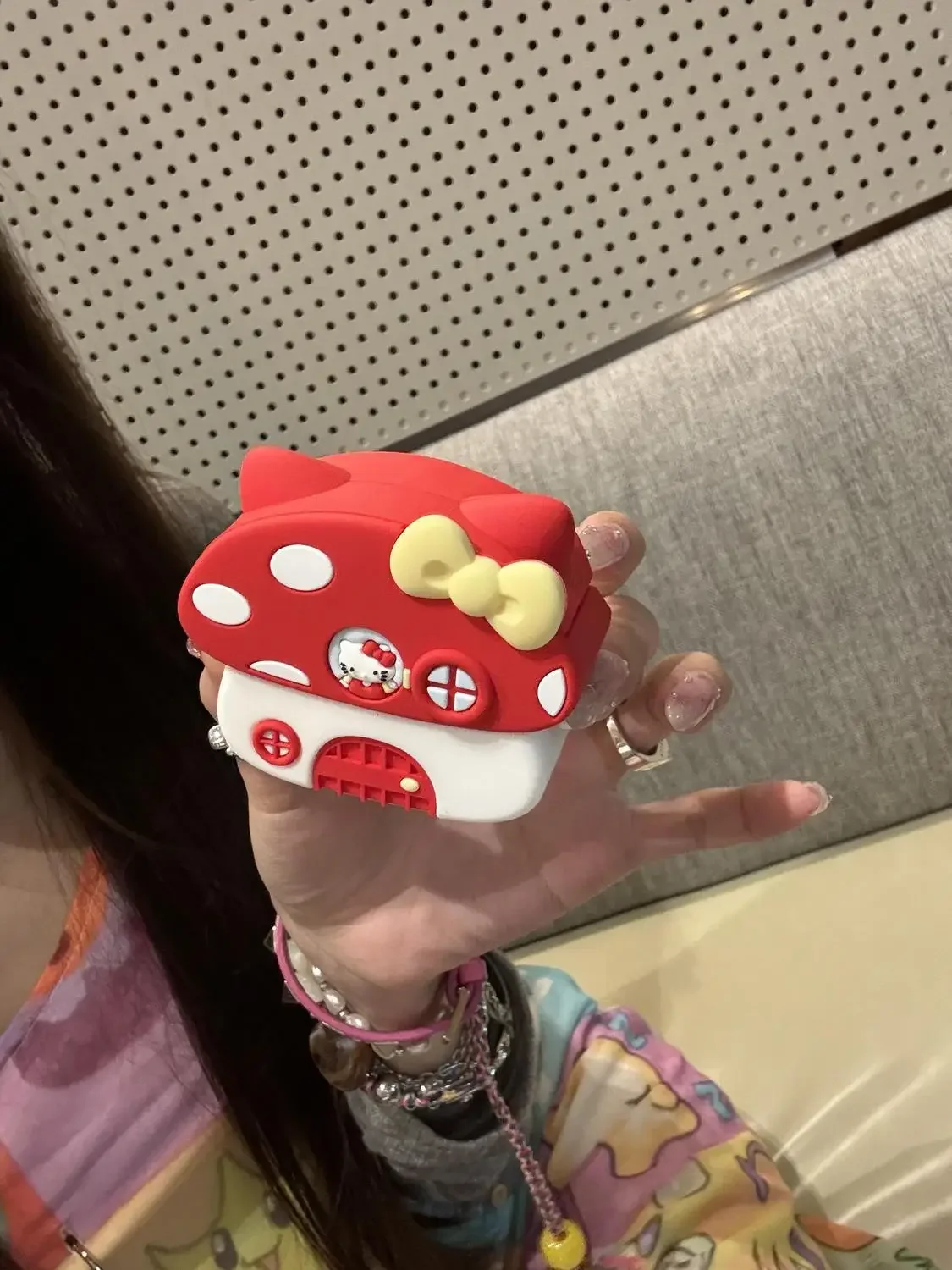 Sanrio Anime Hello Kitty Airpods Case Kawaii Cute Mushroom House Apple Earphones Soft Protective Case for Airpods Pro 1 2 3 4