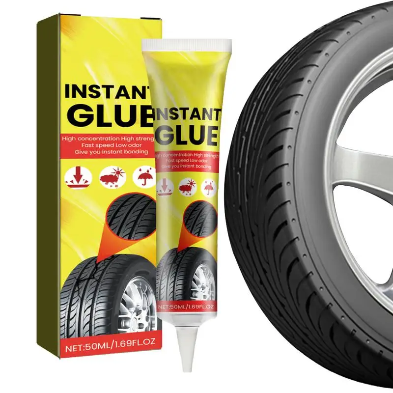 

50ml Tire Repair Glue Strong Bonding Ability Rubber Adhesive Glues Tool Long-lasting And Reliable Wheel Crack Sealant Liquid