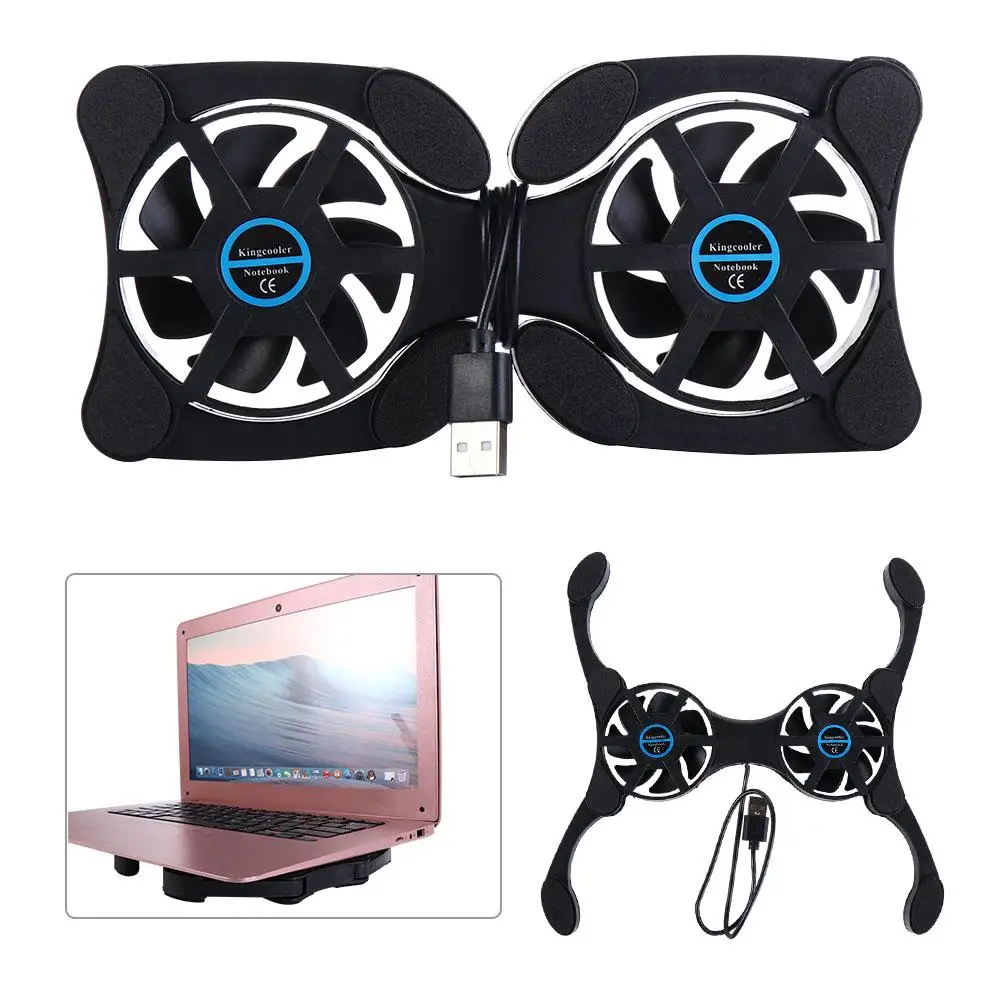 Mini Octopus USB Port Notebook Cooler Double Fans Notebook Fan Cooler USB Cooling Pads Laptop Cooler Laptop Cooling Base