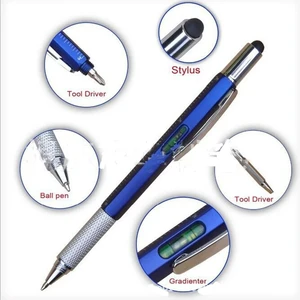 Multifunction Ballpowing pen with Modern Handheld Tool, Technical Ruler, Stylus Screen, Slit Key, Touch Spirit Level, 7 in 1 12 Main Sales Key Plainworks Positron - №2