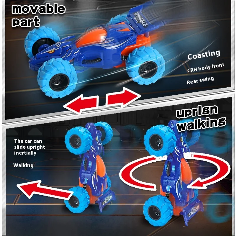 Divertimento Tirare indietro Auto Veicolo bifacciale Inerzia Sicurezza e resistenza alla caduta Modello infrangibile per bambini Ragazzi Auto giocattolo per bambini