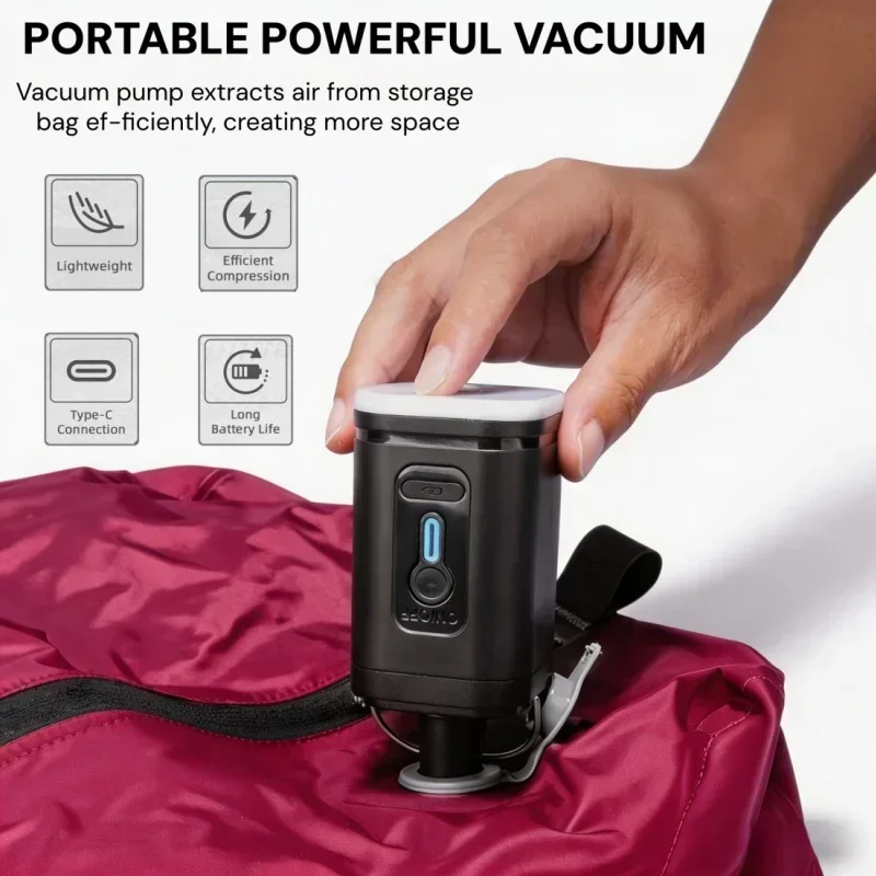 Sacs de rangement sous vide, cubes de rangement, étanches IP67, en PU et polyester, 17L, souples, portables, blanc, noir, rose, sac de voyage, pompe vendue séparément