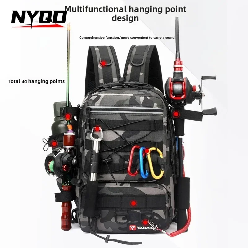 Nylon Waterproof Outdoor Rucksacks Sports Outdoor Tactical Sports Waist Bag Camping Hiking Trekking Fishing Hunting Bag Backpack