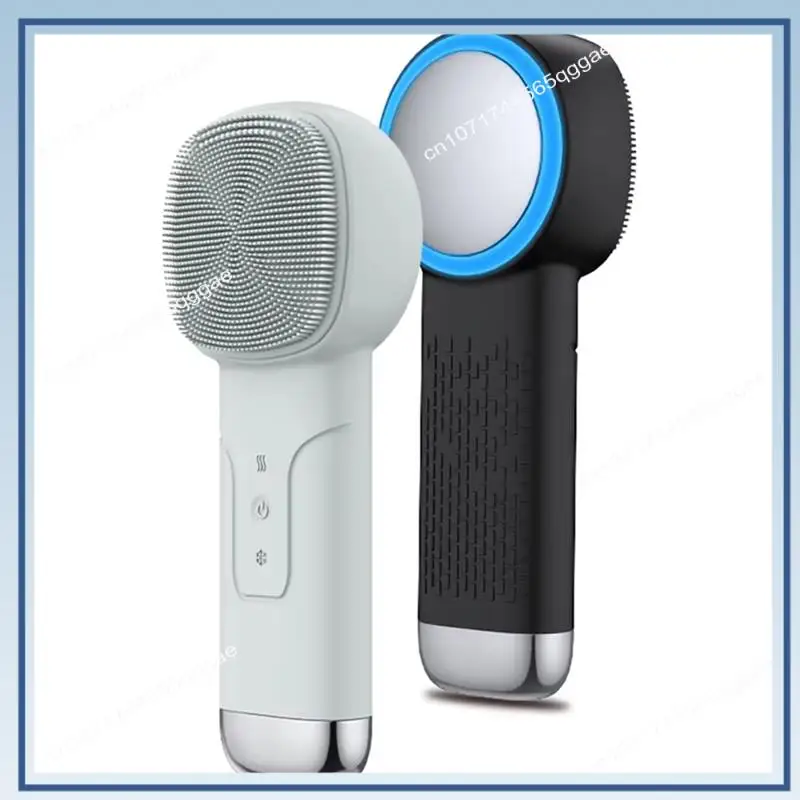 

A67I 6-In-1 Facial Cleansing Brush With Thermal Function, Skin Cooling Massager, Silicone Facial Cleansing Device