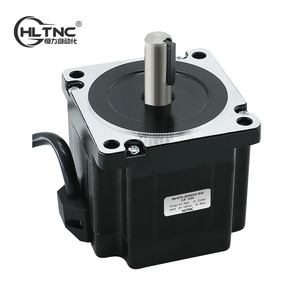 

2 Phase NEMA34 78mm Stepper Motor 4Nm 4A 86 Engine with 14mm single dual shaft Nema 34 stepping motor for CNC engraving machine