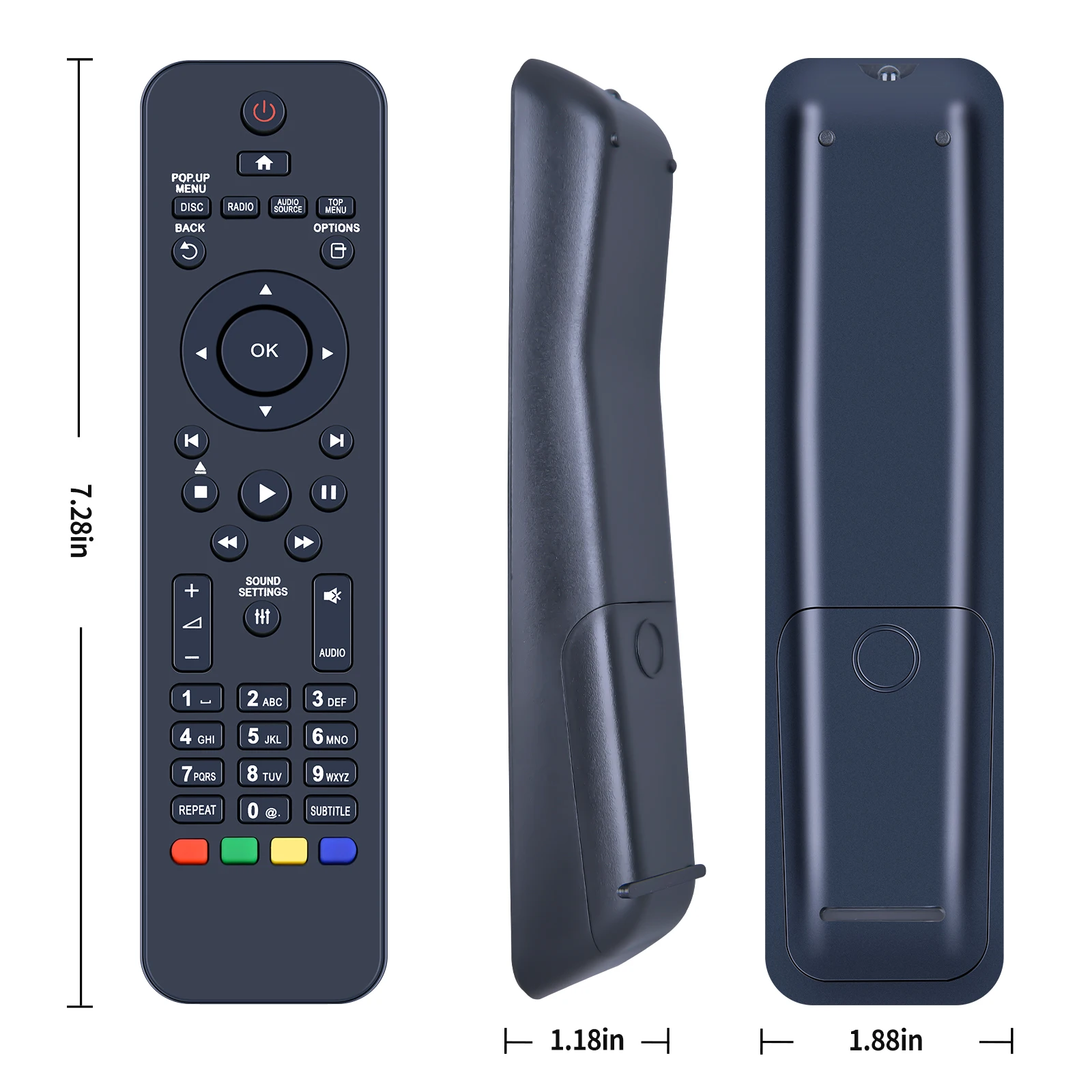 Neue Fernbedienung für Philips 5.1 Heimkinosystem HTS3563/98 HTS5563 HTS3551 HTS 354112