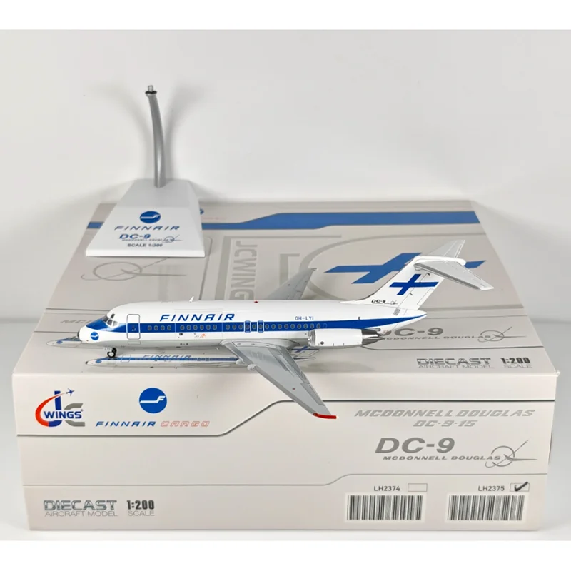 

JC Wings Diecast 1/200 Scale Finnair DC-9-15 OH-LYI Alloy Aircraft Model Collectible Decorative Ornament