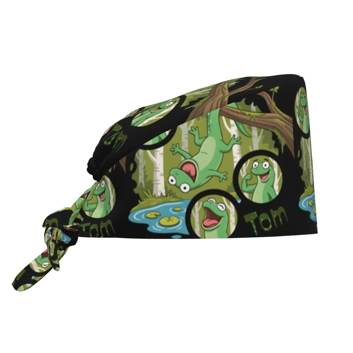 

Nurse Hat Hoppers Tom Lizard Work Scrubs Hat Kawaii Medical Cap For Unisex Women Holder Long Hair Pattern Working Caps