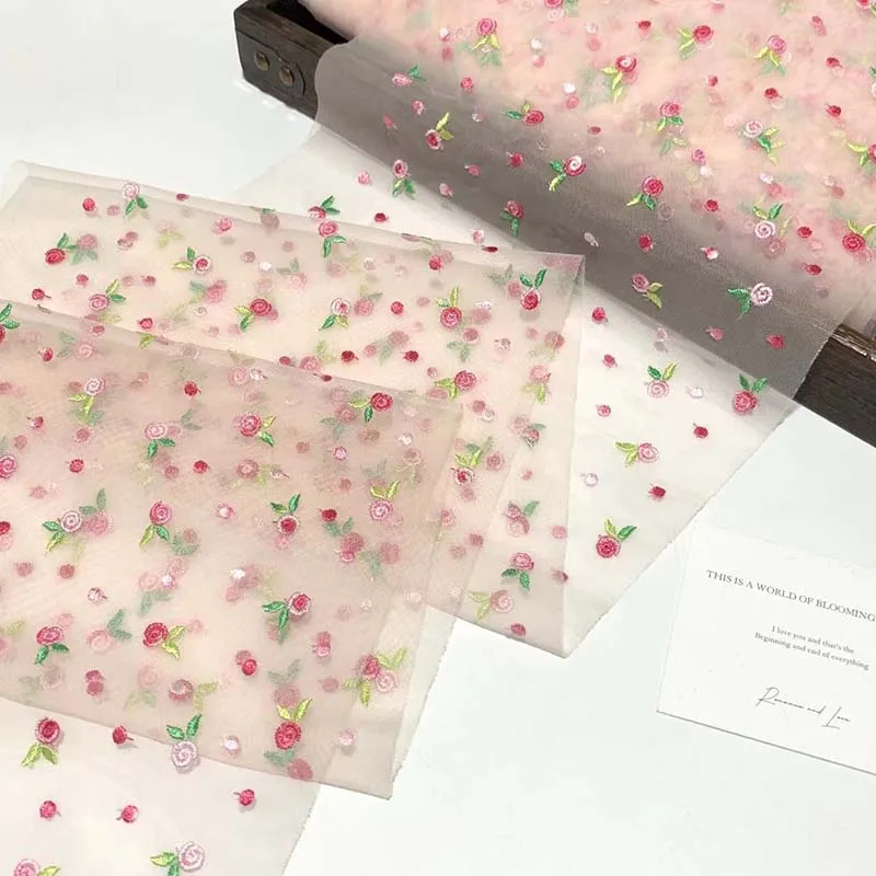 

15 ярдов розово-зеленой тесьмы с вышивкой розами для отделки юбок, пошива одежды, рукоделия, бюстгальтеров, нижнего белья, свадебных нарядов