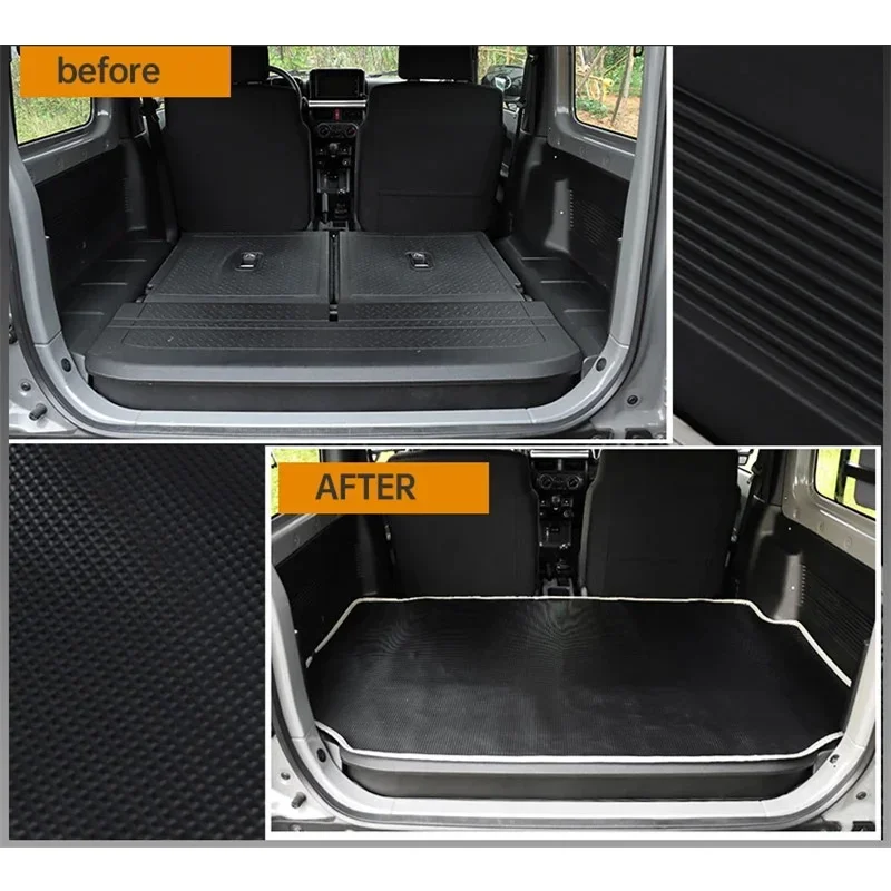 Luggage Mat Waterproof Abrasion Resistant Stain Resistant Interior Accessories for Jimny Sierra 2018-2022 JB64 JB64W JB74 JB74W