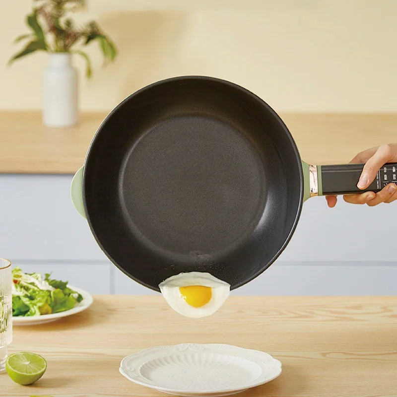 4L متعددة الوظائف مقلاة كهربائية الذكية غير عصا وعاء طباخ كهربائي مقلاة كهربائية سعة كبيرة إناء/ قدر 1400 واط