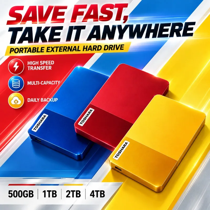 Multi-color selection Portable 4TB External Hard Drive High Speed Disk For Laptop Desktop Mac Android Phone Mobile Data Backup