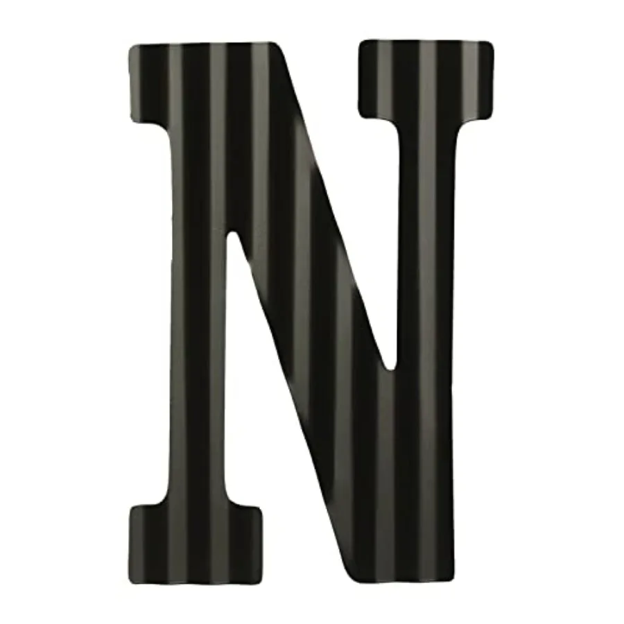 

- 12" Letters for Wall Decor, Decorative Corrugated Black Letters, Monogram Hanging Wall Art, Hanging Alphabet Signs for Office