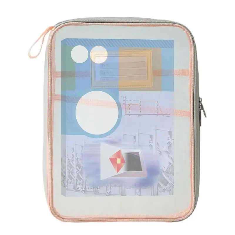 

Waterproof Document Bag Account Bag Waterproof File Wallet Clear Document Folder Large Capacity Large Opening For A4 Files