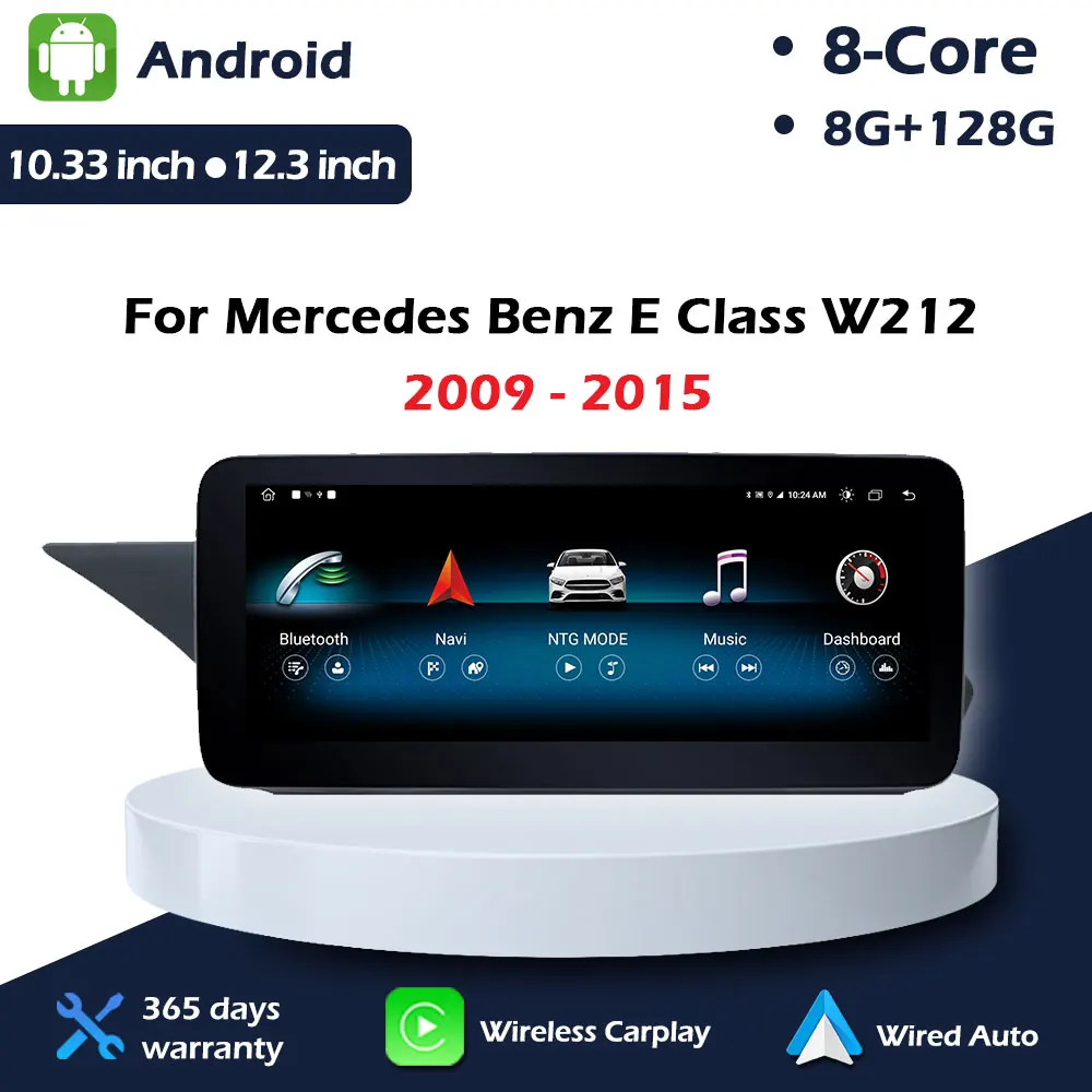 For Mercedes Benz E Class W212 2009-2015 NTG 4.0 & 4.5 System Car Radio Multimedia Video Navigation GPS Android Wireless CarPlay