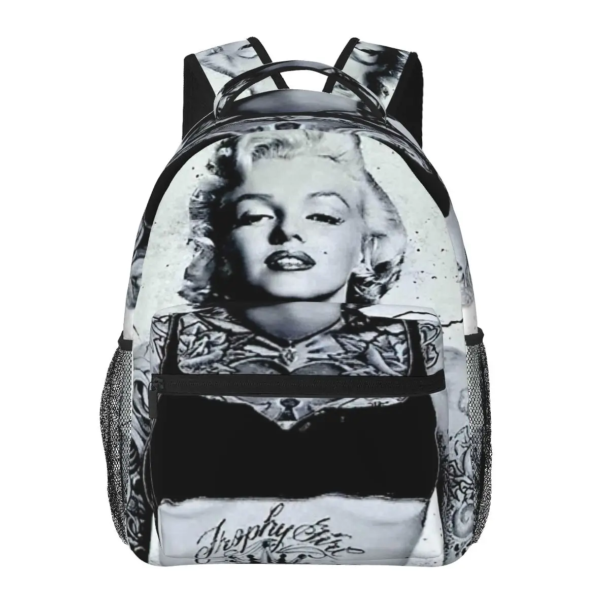 

MARILYN MONROE- Fully Tattooed Print Backpack for Girls Boys Travel RucksackBackpacks for Teenage school bag