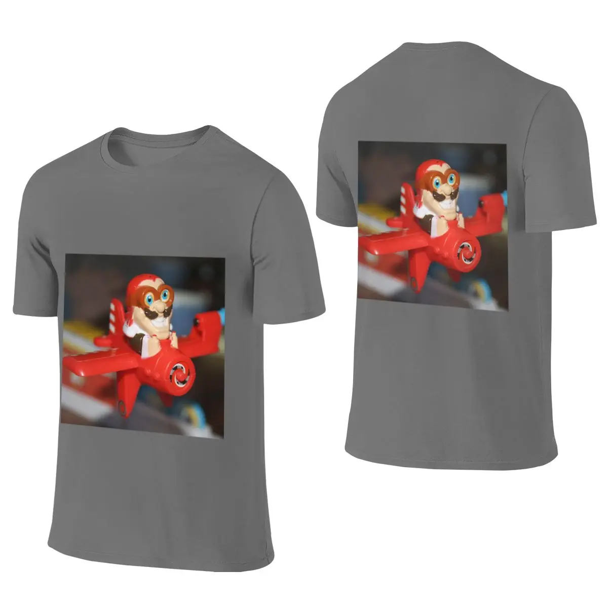 Looping Louie Aircraft Sports Reversible T-shirt Sweet Girl Girlish Feeling Light Color Schemes Men's T-shirts