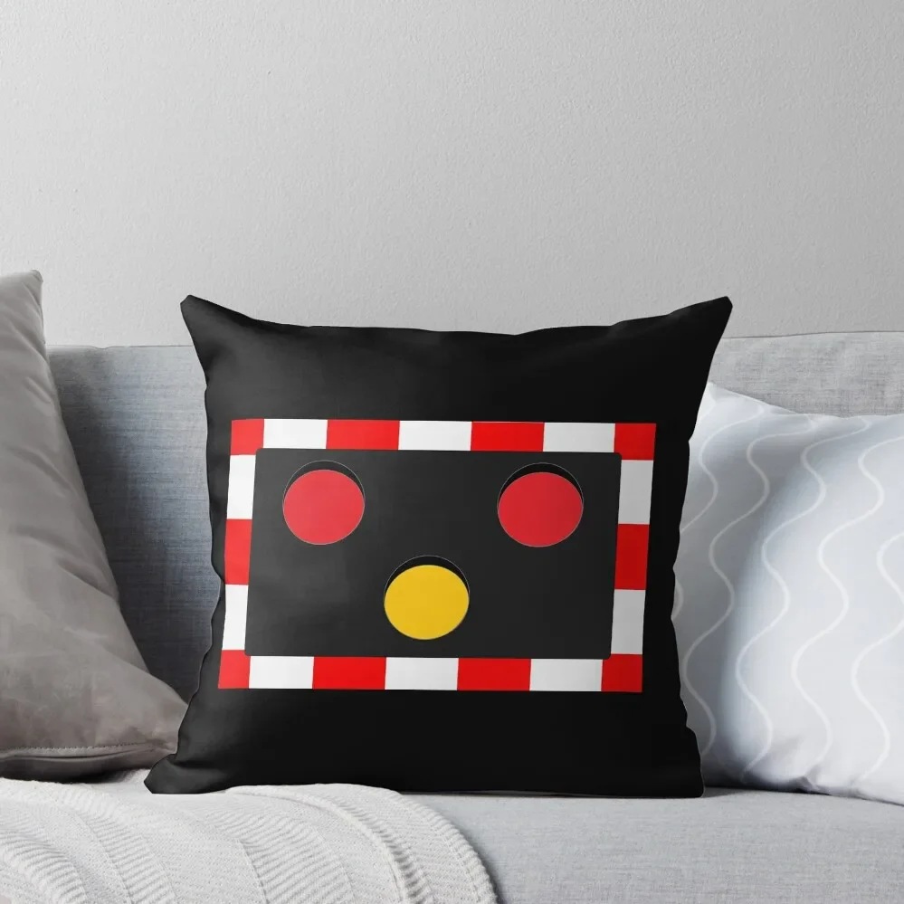 BRITISH RAILWAY LEVEL CROSSING LIGHT Throw Pillow Pillows Aesthetic Cushions pillow pillowcase christmas pillow case