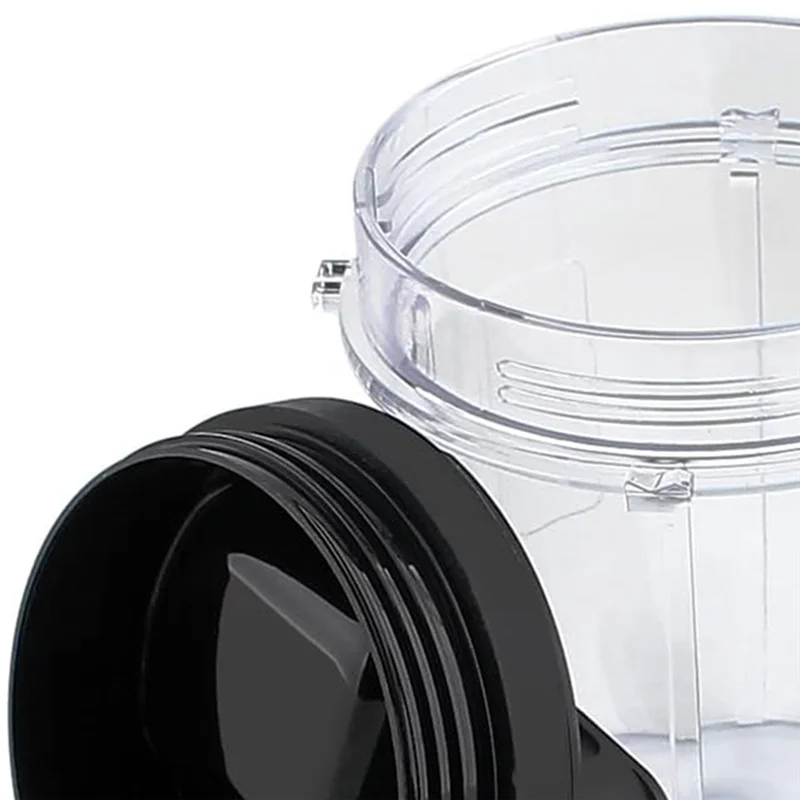 Запасные части T27C, чашка 12 унций с крышкой, совместимая с блендером Ninja BL450 BL480 BL640 BL680 BN400 BN751 BN801, 2 шт.