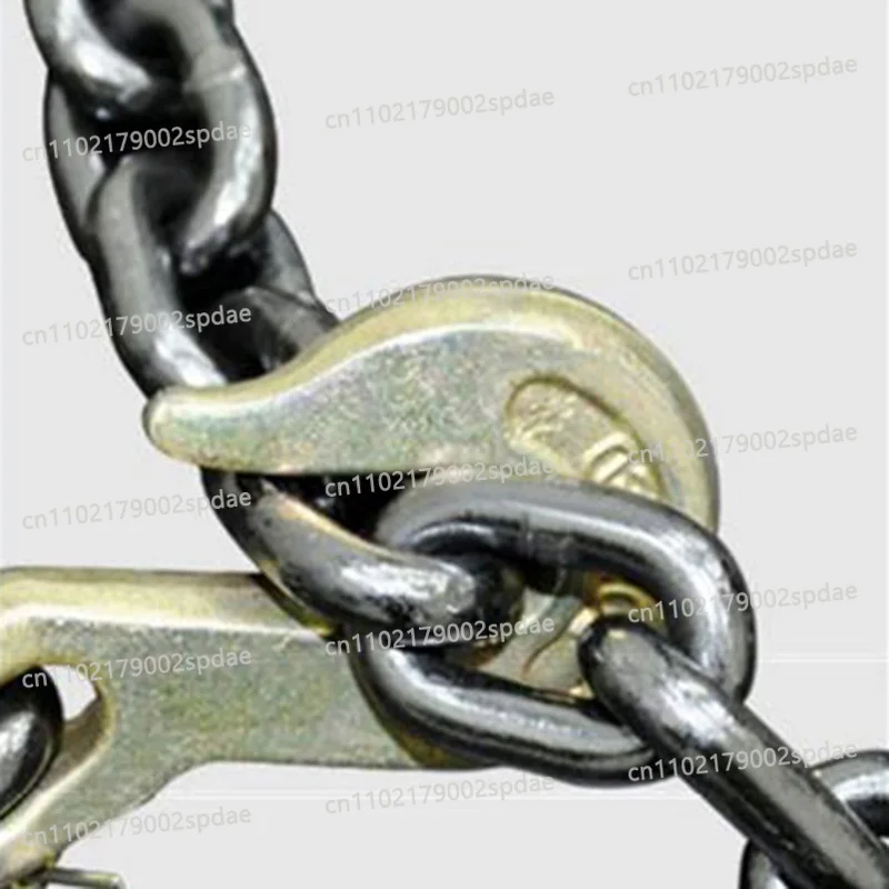 G80 Galvanized Welded Steel Tow Transport Chain 8mm 1/2 Inch Heavy Duty Cargo Lifting Towing Rigging Chain
