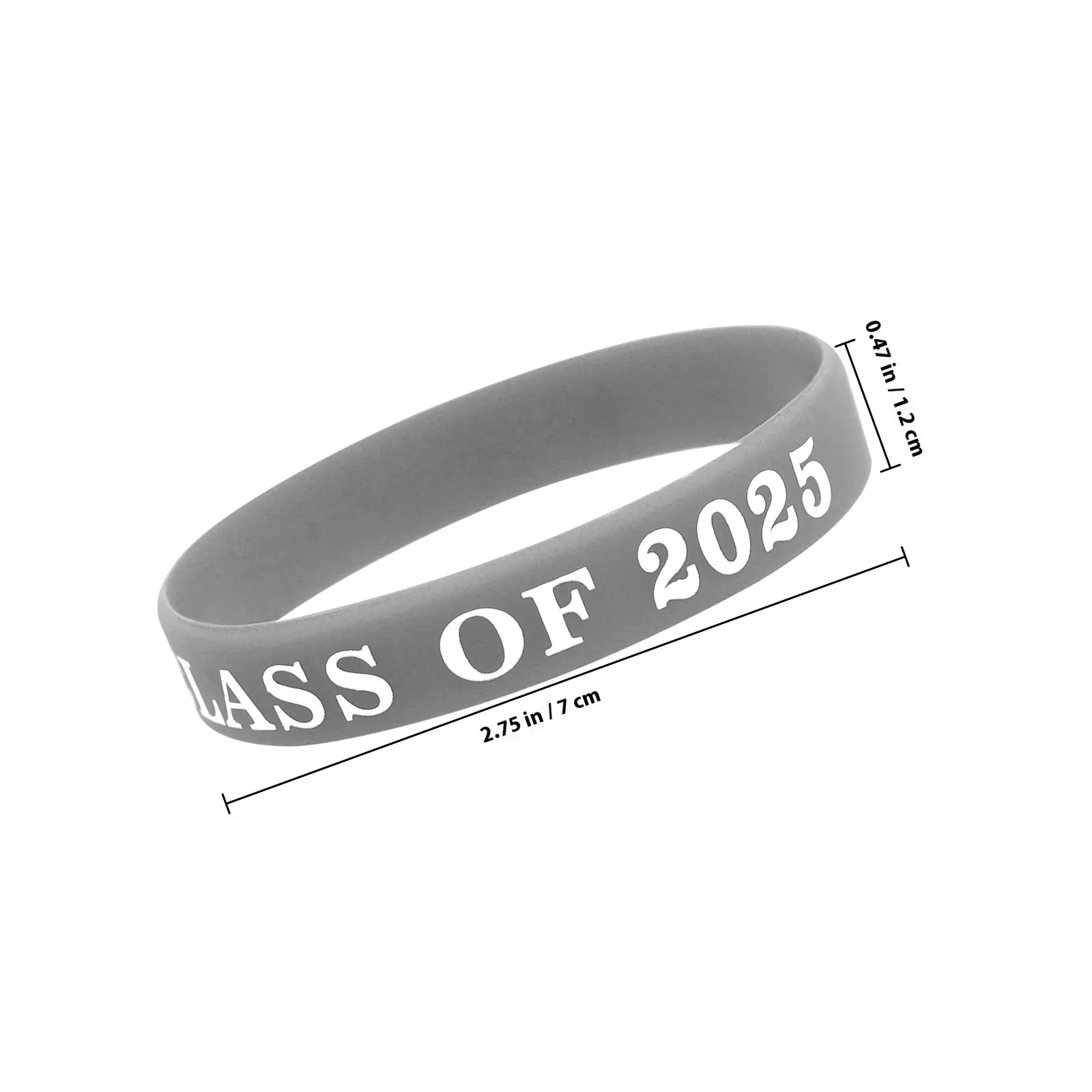 24Pcs Class of 2025 Graduation Wristbands Silicone Elastic Graduation Bracelets Party Favors Commemorative Keepsakes for 2025
