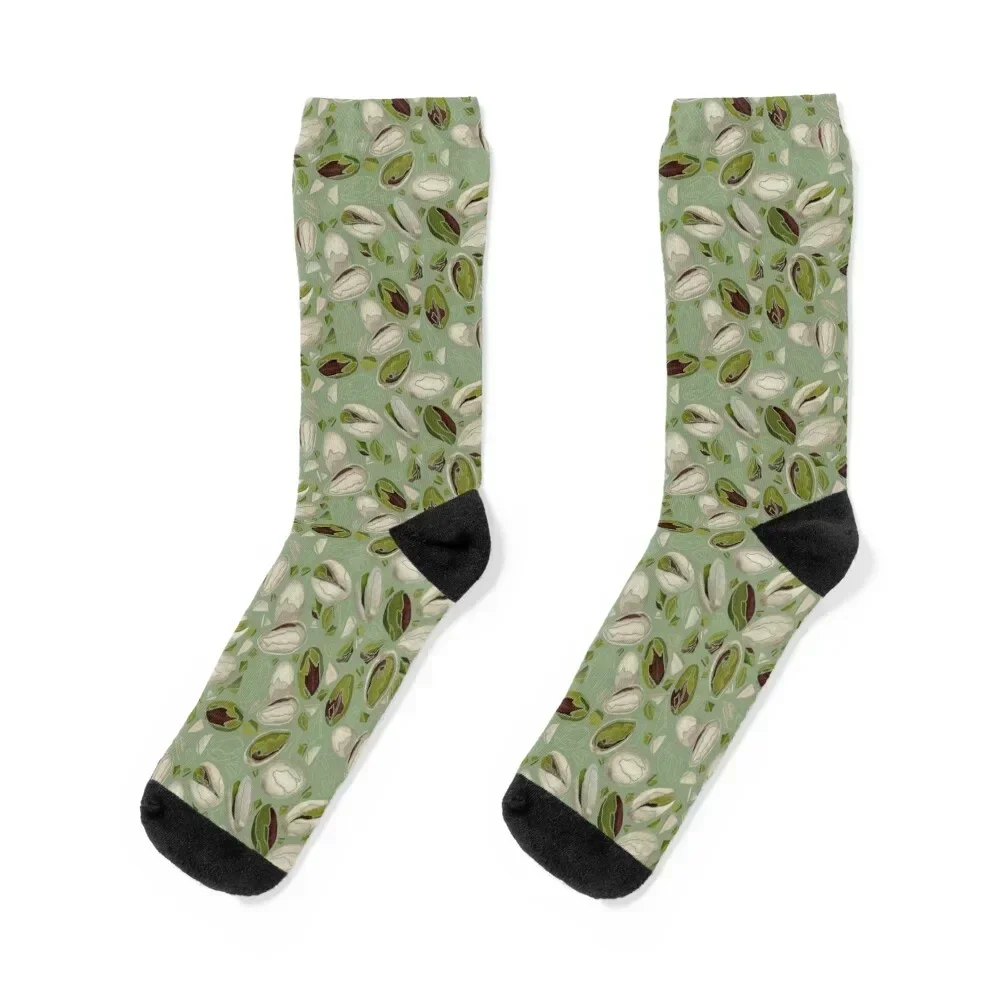 Pistachio pattern Socks kids Run Antiskid soccer heated Socks Men's Women's