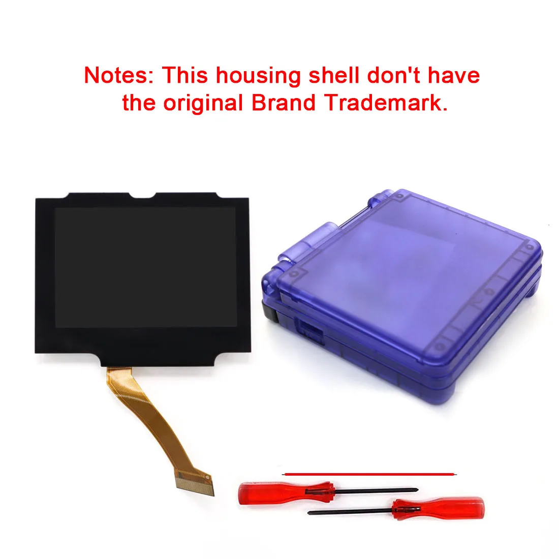Hispeedido Pre-Laminated IPS V5 LCD-Kits für GBA SP, hochheller Bildschirm, kein Zuschnitt erforderlich, für Gameboy Advance SP.