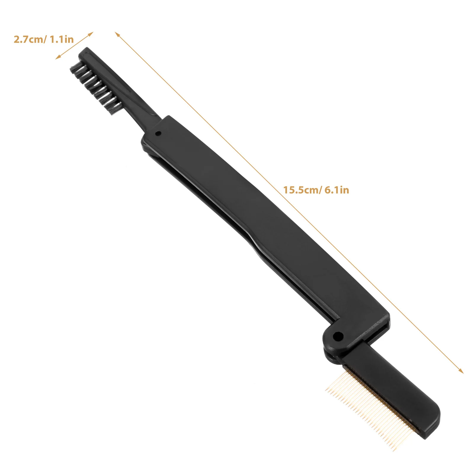 Opvouwbare Wimper Kam Lash Separator Dubbelzijdig Lash Mascara Applicator Wenkbrauw Borstel Lichtgewicht Draagbare Oogmake-up Grooming Tool