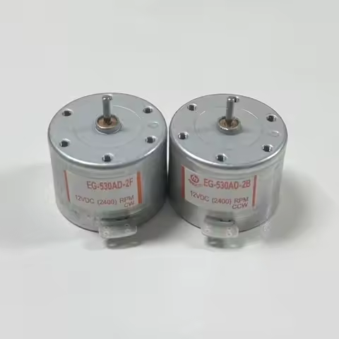 Micro EG-530AD moteur CCW DC 9V 2400RPM Mini 530 Capstan Tape Deck Recorder Audio Round Spindle Motor