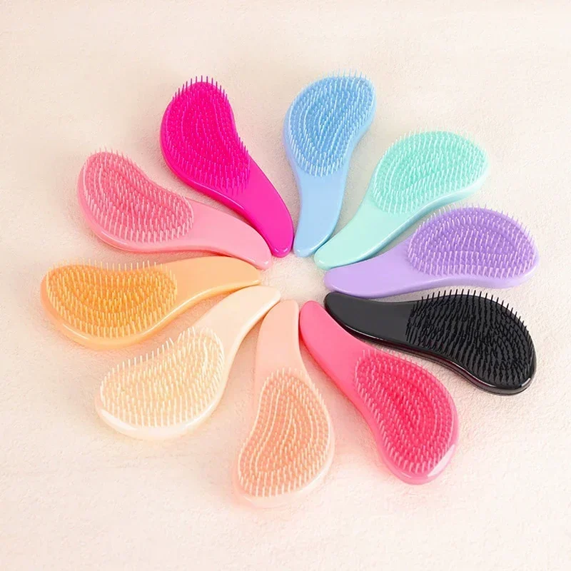 Colorful TT Hair Brush Women Anti-static Detangler Hair Care Comb Scalp Massge Reduce Hairloss Barber Accessories Styling Tools