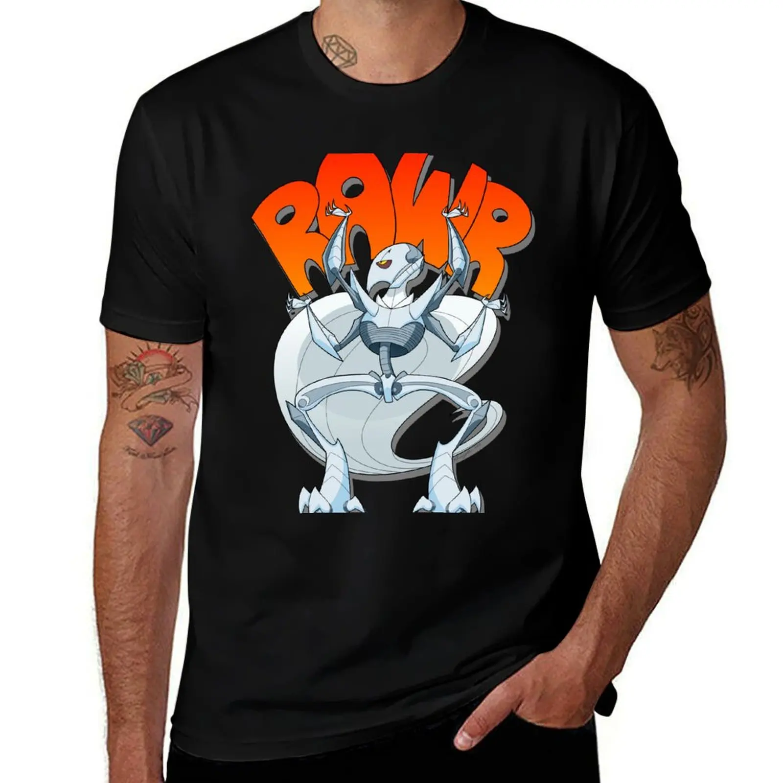 

Rawr T-Shirt Work Basic Short Sleeve Top