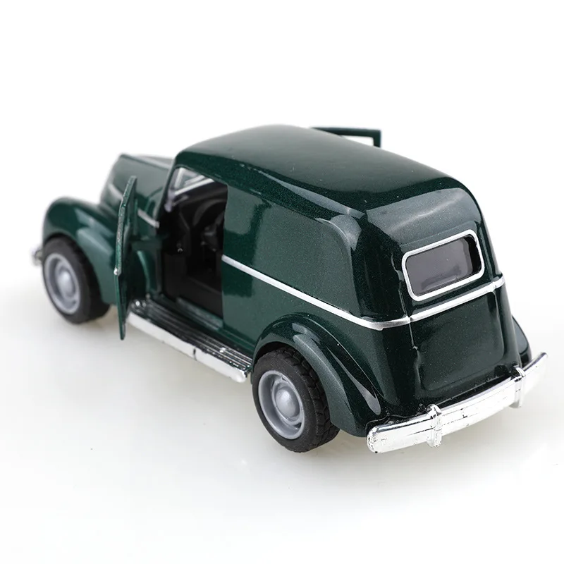 Mini modelo de carro clássico de liga retrô 1:38 simulação de metal pull-back modelo de carro fundido coleção de brinquedos infantis decoração presentes de natal