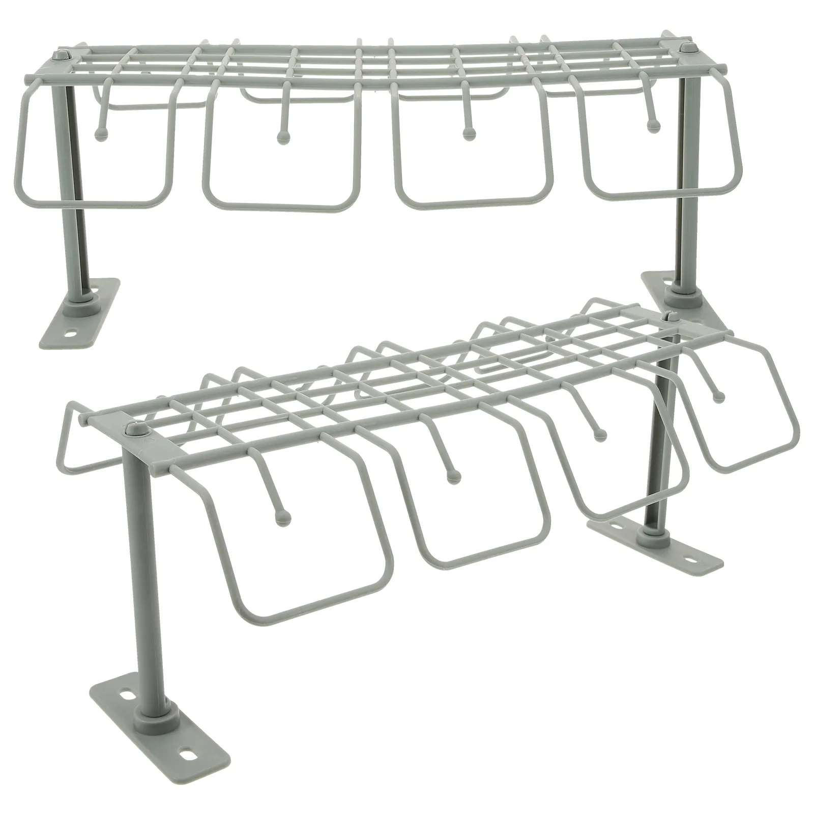2 قطعة منظم الكابلات المكتبية تحت إدارة الطاولة سلة معلقة متينة تصميم علبة الأسلاك لا يتطلب إدارة الكابلات #4
