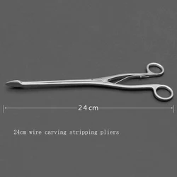 Medical stripping forceps line carving face lift stripping device surgical instrument heart-shaped skin stripping forceps