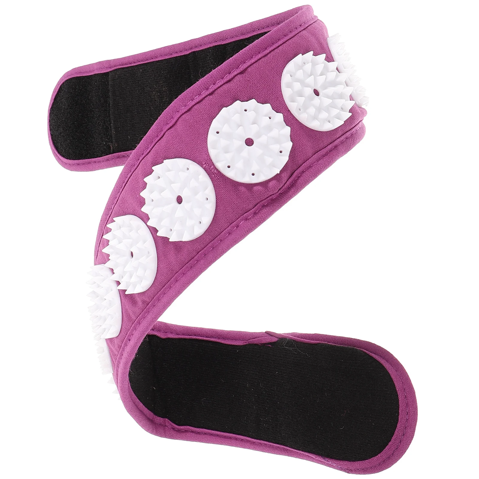 Comfort Acupressure Headband Purple Multi-Use Lightweight Portable Yoga Accessory Neck Wrap Relaxation Daily Use Massage