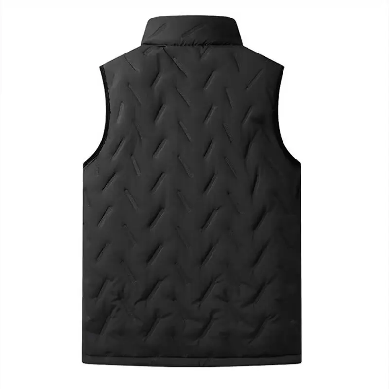 سترة رجالية أنيقة مبطنة بالصوف بياقة عالية، جاكيت شتوي دافئ من القطن، ملابس كاجوال للشباب، سميكة مع إغلاق بسحاب