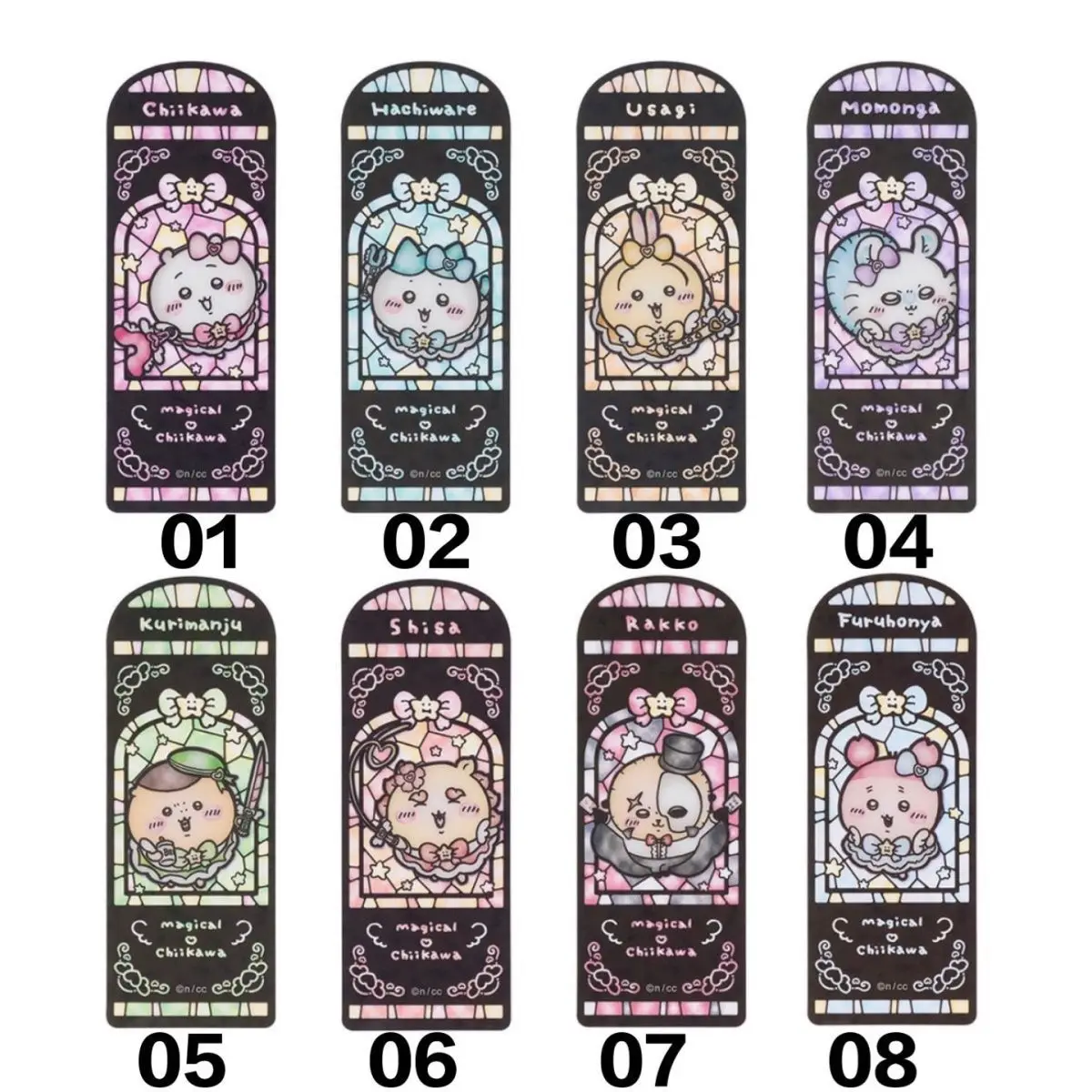 Chiikawa Magic Series Rose Window Transparent Bookmarks Cute Usagi Hachiware Photo Props Shooting Decor Holiday Souvenir Gifts - view 6