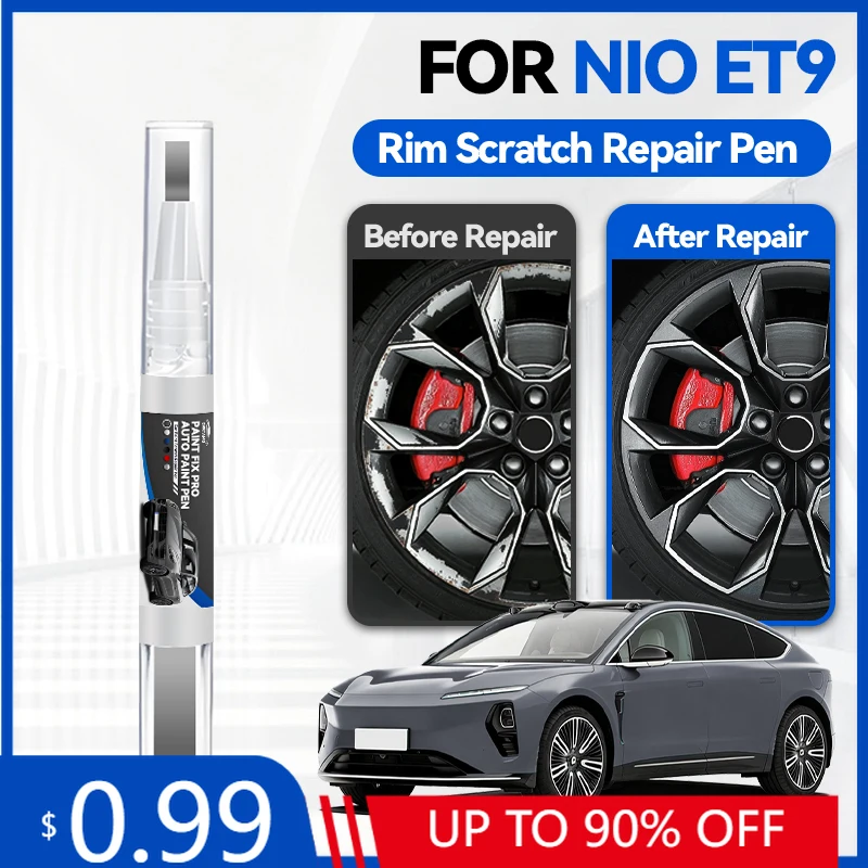 

Карандаш для подкраски колесных дисков, ручка для ремонта автомобильной краски, аксессуары для устранения царапин на NIO ET9 2021-2025, оранжевый, зеленый, белый, серебристый