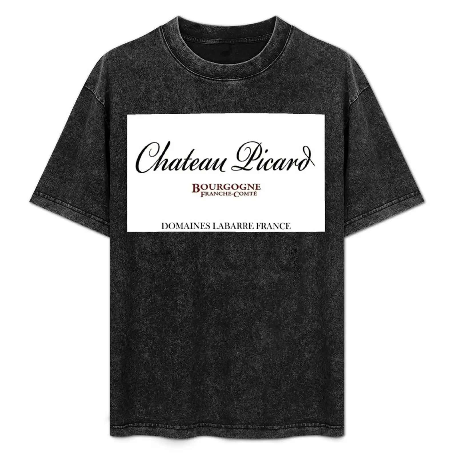 

Chateau Picard T-Shirt graphic t shirt vintage Short sleeve tee baggy shirts plain black t shirts men