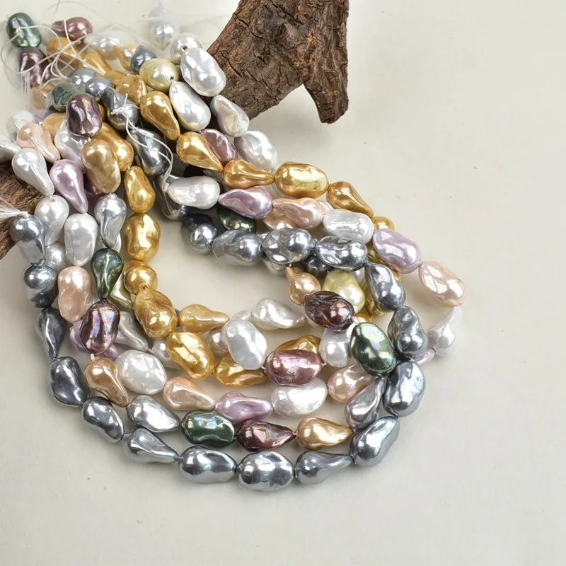 Imitation Baroque Shaped Shell Pearls, Human Tail Pearls, Handmade Beaded DIY Necklaces, Semi-finished Accessories, Loose Beads