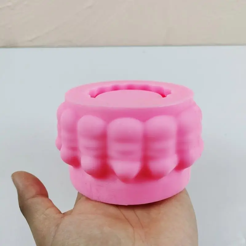 

31KA Face Vase Epoxy Resin Mold Succulent Planter Pot Cement Pen Holder Mold