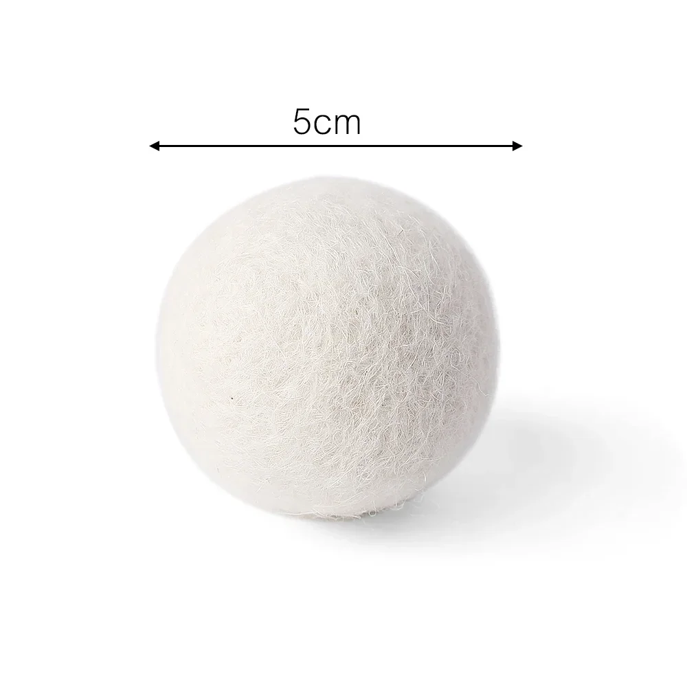 3/6 Stück Wiederverwendbare Woll-Trocknerbälle, Wäschedecker-Weichspüler, Fleece-Trocknerball-Set für Zuhause, Wäschetrockner, Waschmaschine – Detail 14