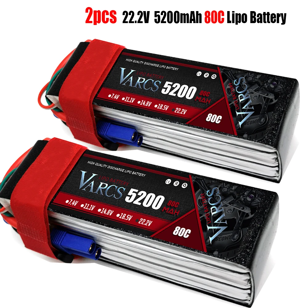 

VARCS 7,4 V 11,1 V 15,2 V 14,8 V 22,2 V 2S 3S 4S 6S 5200Mah 6300Mah 6500mAh 6200mAh 6750mAh 8000mAh Lipo батареи для автомобиля