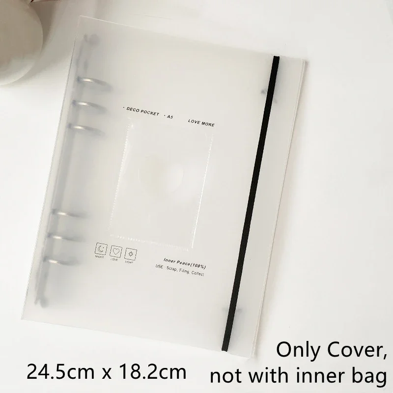 A5 Photocard Binder Cover Kpop Photo Album Simple Card Binder Collect Book Loose-leaf Photocard Album Kpop Card Binder
