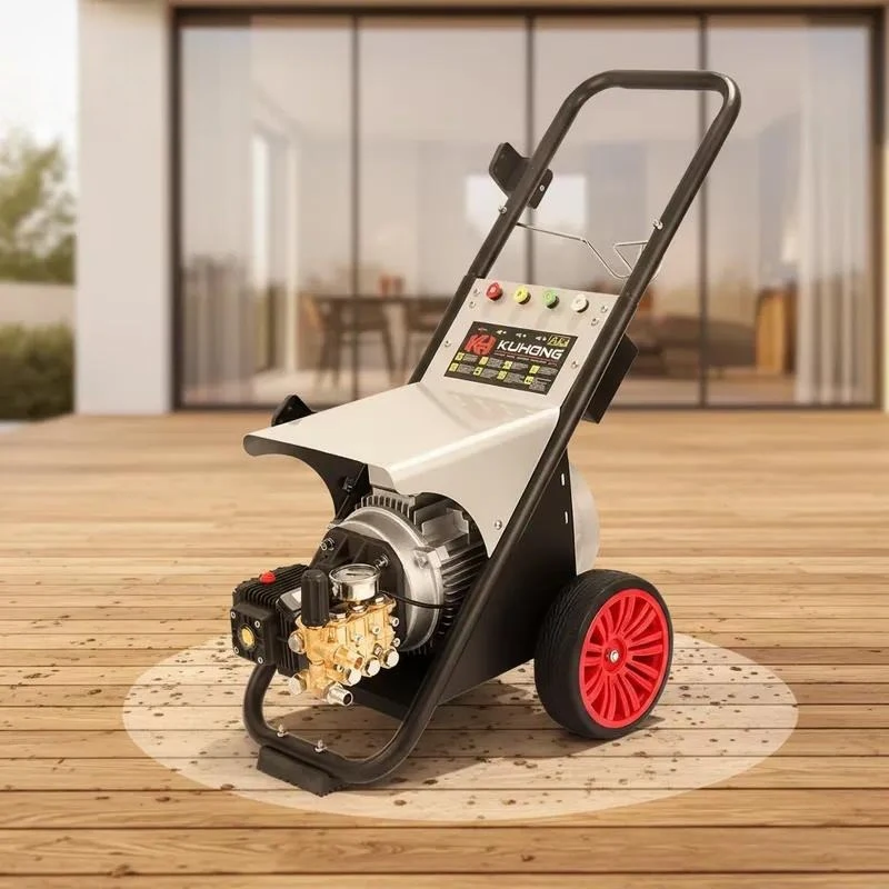 Kuhong 3KW 5.5KW Electric Motor High Pressure Washer, Car Wash 170bar 200bar Portable Car High Pressure Washer