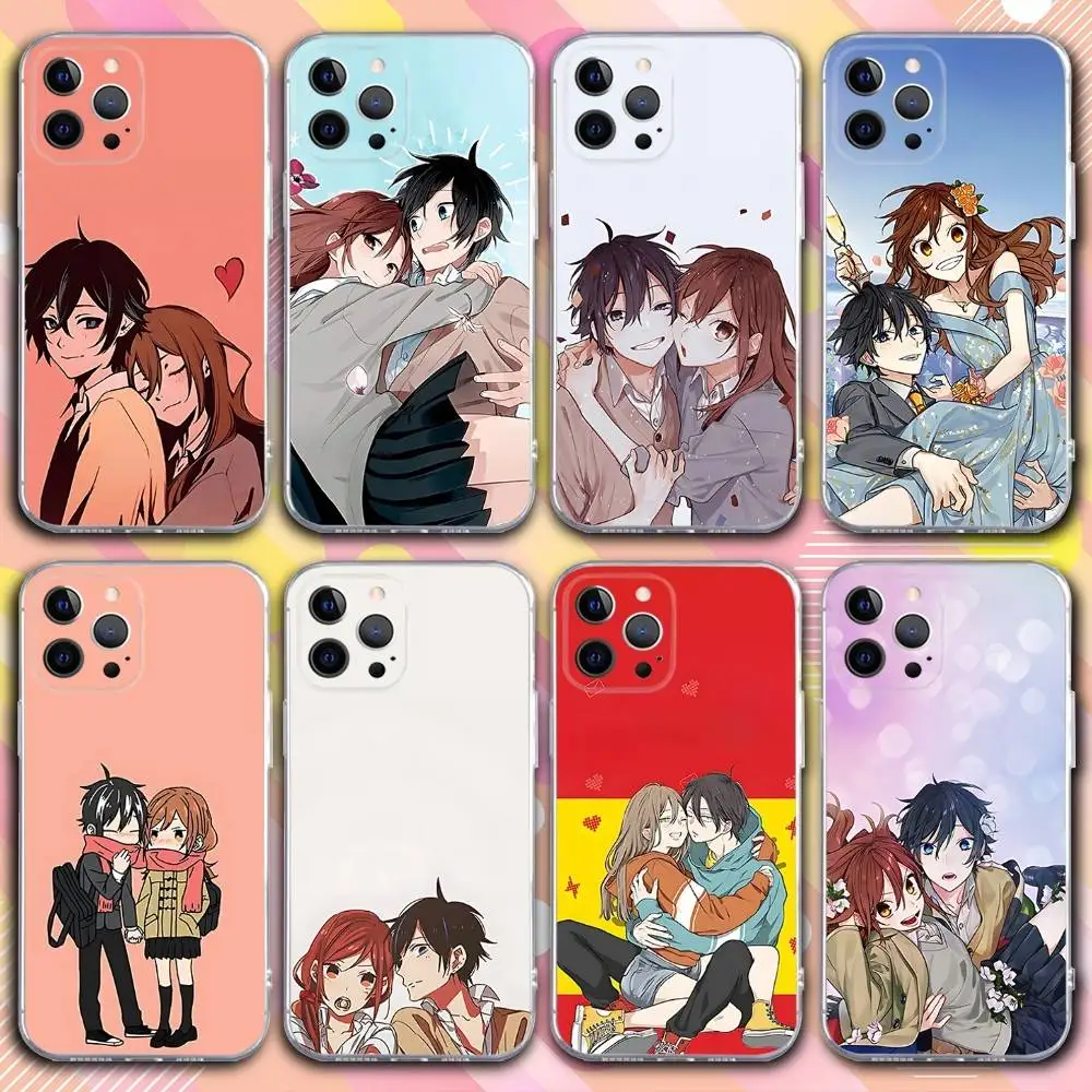 

H-HorimiyasS Anime Phone Case For iPhone 17,16,15,14,13,12,11 Pro,Max,Plus,X,XS,XR,SE4,E Mini Transparent Soft Cover