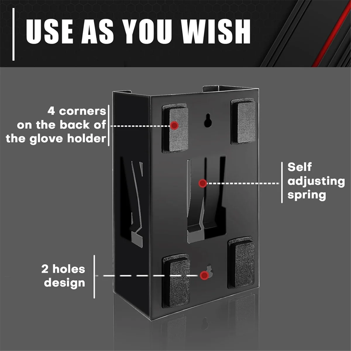 Магнитный держатель для перчаток A88M, диспенсер для салфеток, вмещает коробки перчаток, полотенец, салфеток и салфеток, подходит для настенного монтажа