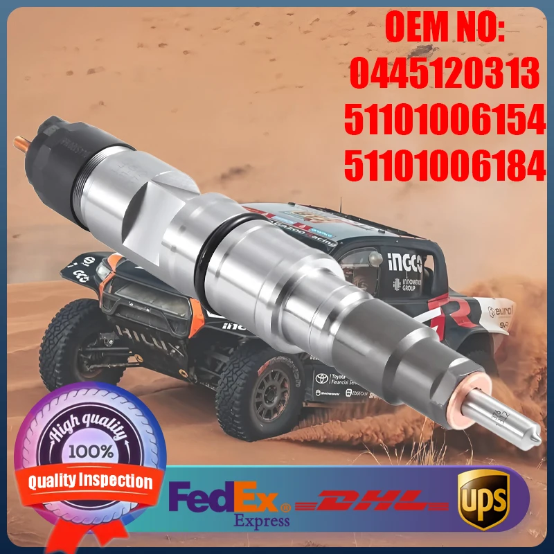 

0445120313 51101006154 51101006184 High Quality Diesel Engine Parts Common Rail Fuel Injector Suitable for MAN Trucks