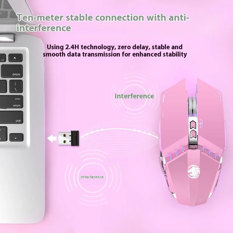 무선 블루투스 듀얼 모드 무소음 충전 게이밍 기계식 마우스 (e스포츠/사무용) - 저소음 클릭 마우스